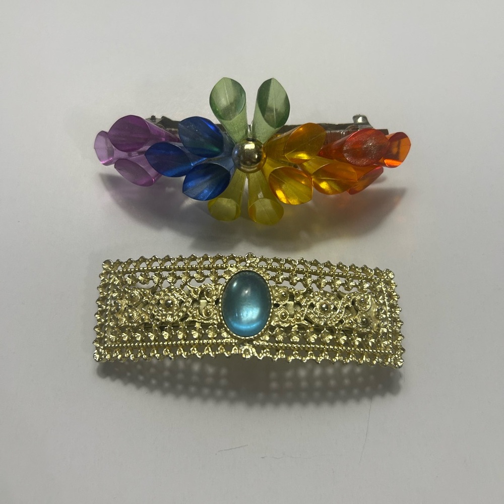 Colorful Floral Hair Clip Set